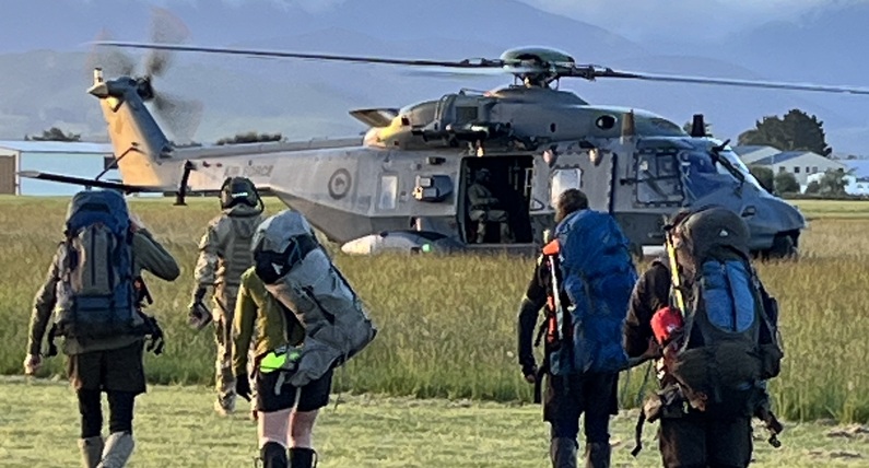 LandSAR and NH90 Tarn Ridge SAROP. Courtesy Land Search and Rescue