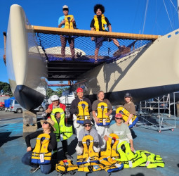 Coastguard Tautiaki Moana Nga Hue O Hinemoa Lifejackets. Natia Tucker